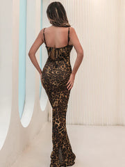 Lily Leopard Maxi Dress