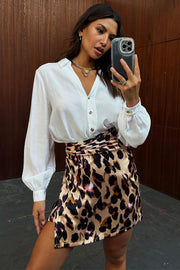 Leopard Mini Skirt